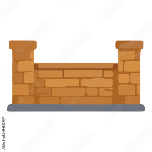 Stone Wall Illustration