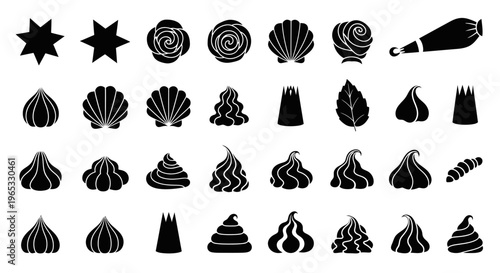 Baking Icing Nozzles and Swirls Collection