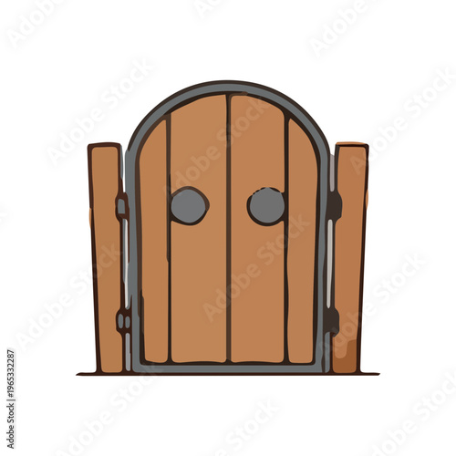 Wooden Garden Gate Icon