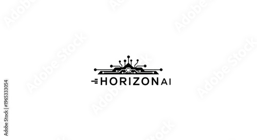 Horizon AI Logo: Futuristic Technology and Artificial Intelligence
