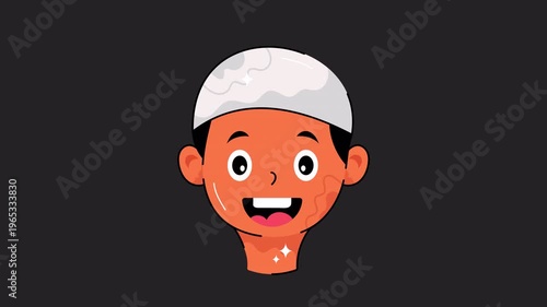 Boy  Motion Graphic Rendering with Transparent Alpha Channel