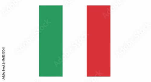 Three vertical stripes green, white, and red