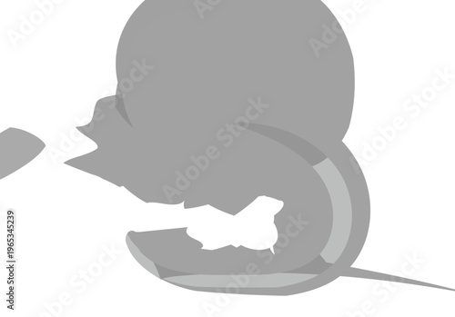 Abstract grey blob shape paint brush stroke, organic fluid dynamic design element, abstract art, ink stroke, paint splash