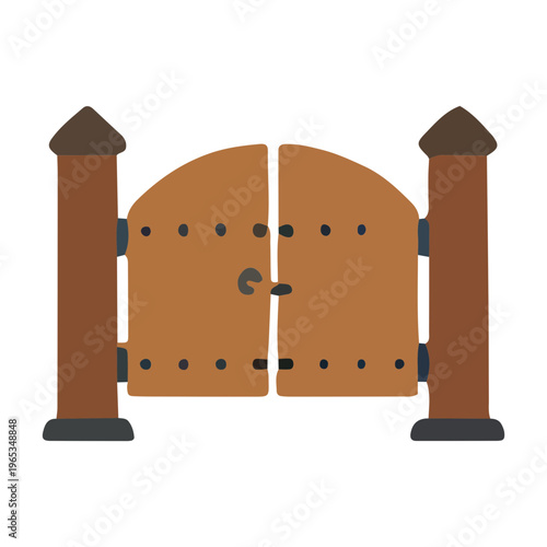 Wooden Entrance Gate Icon