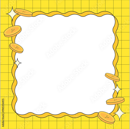 グリッドうねうね＆コイン　フレーム