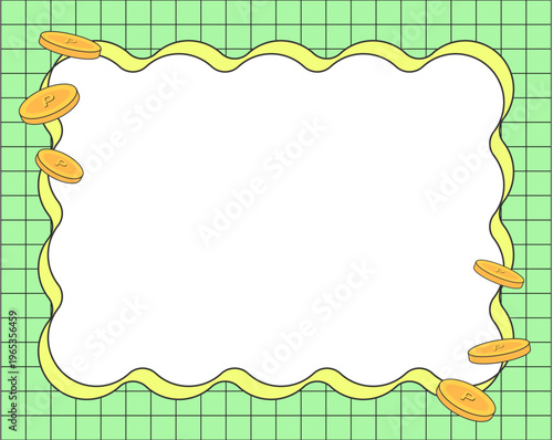 グリッドうねうね＆コイン　フレーム