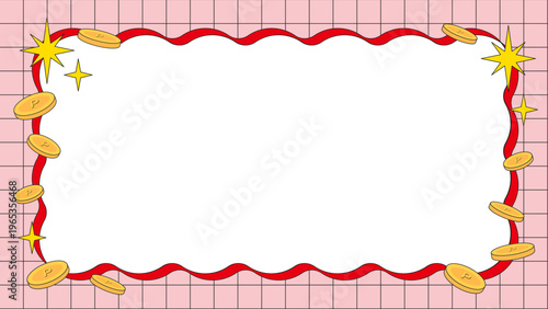 グリッドうねうね＆コイン　フレーム