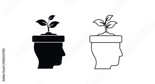 Growing minds innovative ideas Vector