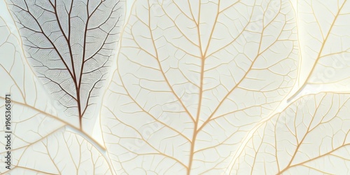 Intricate Foliage Delicate Veins Intertwine with Translucent Leaves Creating Stunning Patterns.
