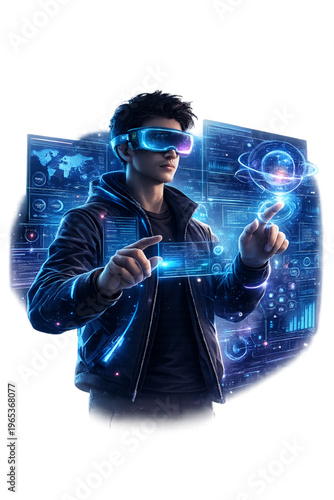 futuristic AR interaction, augmented reality interface, vibrant UI design, holographic display concept, immersive AR experience, futuristic technology interface, digital overlay graphics, mixed realit