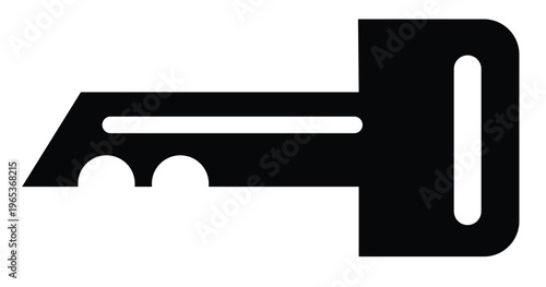 A 3d render of a steel key on a black background serves as a business success symbol and a vector illustration tool for transport equipment and vehicle design