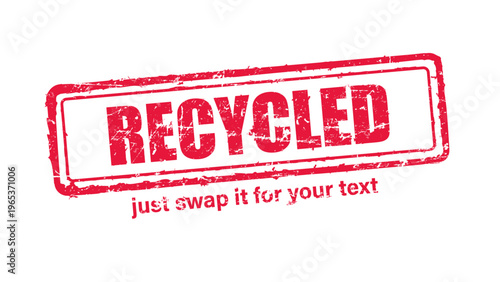 official stamp label red rubber stamp vector with distressed ink texture and clean frame, built for packaging, shipping labels, office paperwork, certification workflows, and commercial branding use.