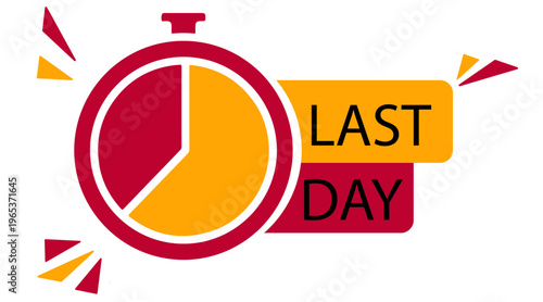 Last Day Countdown Icon Set - Professional Deadline Countdown Timers and Limited Time Offer Vector Symbols - Minimalist Black Line Art for Urgency and Sales Promotion