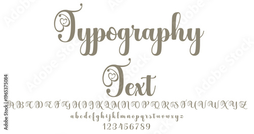 Elegant Calligraphy Script Font with Ornate Swirls and Full Alphabet Set for Creative Design