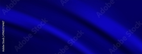 Sea blue gradient bg. Cobalt abstract gradation with dark night design. Soft summer template with blu ppt electric pattern. Digital wide blurry and smooth liquid azure premium corporate footer