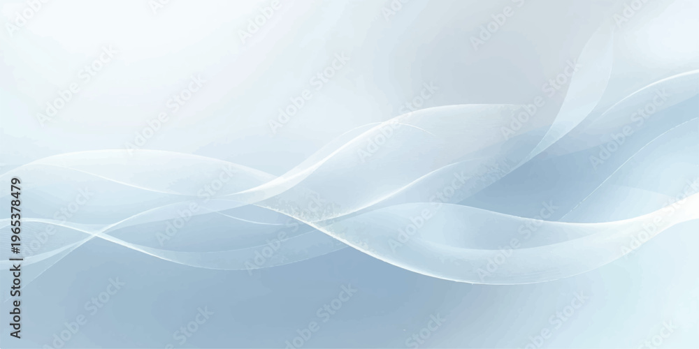 Obraz premium A smooth gradient design featuring abstract blue waves and flowing light curves creates a soft vector with a dynamic swirl pattern for a modern art wallpaper backdrop.
