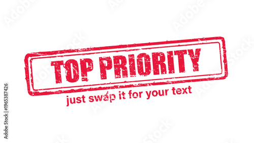 official stamp label red rubber stamp vector with distressed ink texture and clean frame, built for packaging, shipping labels, office paperwork, certification workflows, and commercial branding use.