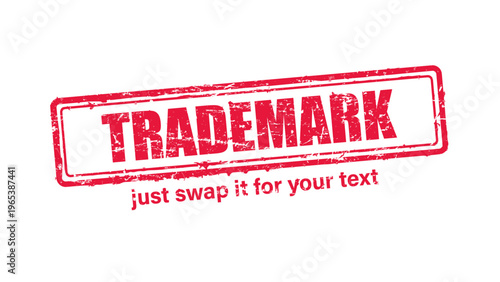 official stamp label red rubber stamp vector with distressed ink texture and clean frame, built for packaging, shipping labels, office paperwork, certification workflows, and commercial branding use.