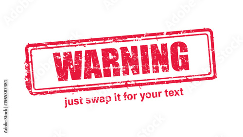 official stamp label red rubber stamp vector with distressed ink texture and clean frame, built for packaging, shipping labels, office paperwork, certification workflows, and commercial branding use.