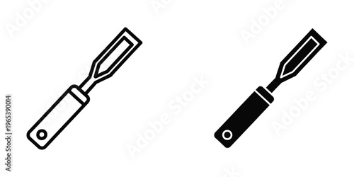 Two types of paintbrushes used for precision painting and detailing work