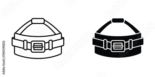 Illustrations of two different styles of shoulder bags with buckles and straps