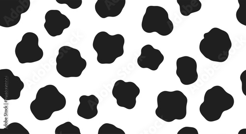 Black spots on white background pattern