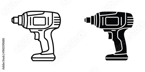 Comparison of a standard drill and a heavy-duty drill illustration