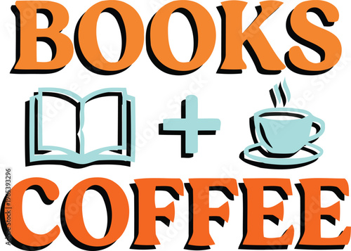 A cozy blend of books and coffee creating a perfect reading atmosphere