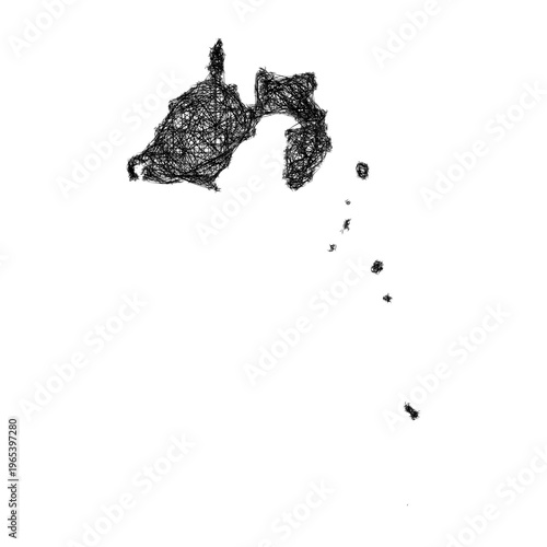 Sketch Shizuoka outline map design