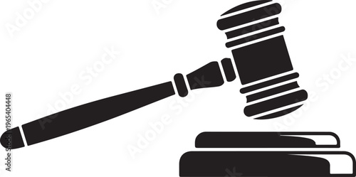 Judge gavel icon.
