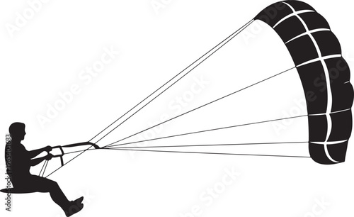Kitesurfing pictogram