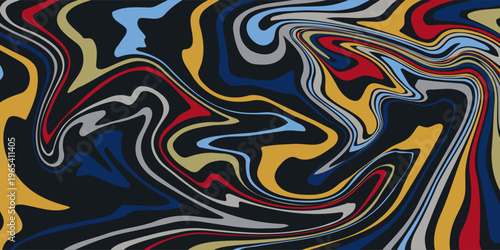 Abstract Liquify Liquid Liquified Background Colorful Effect Unique MulticolorPrint