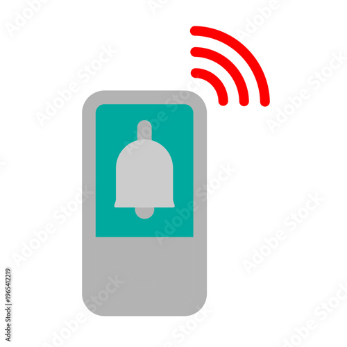 Smart Doorbell Vector Flat Icon Design
