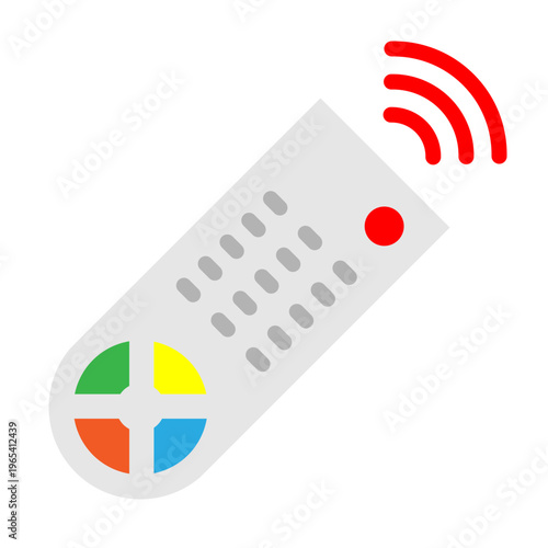 Remote Control App Vector Flat Icon Design