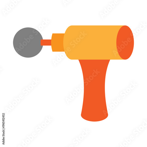 Massage Gun Vector Flat Icon Design