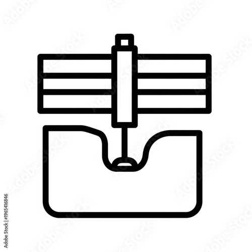 Precision Machining - A Detailed Icon of Material Removal.