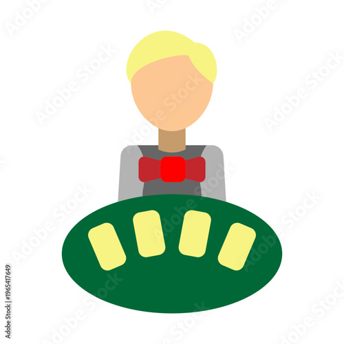 Dealer Vector Flat Icon Design