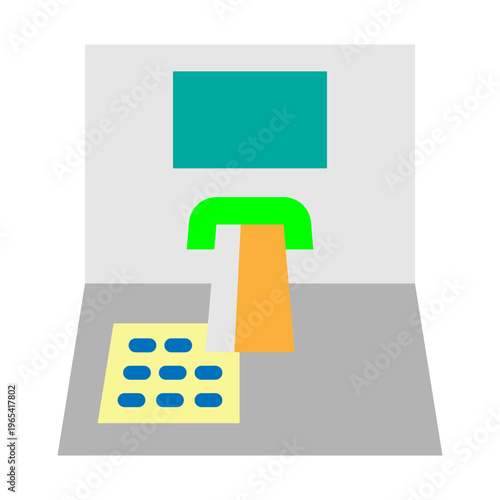 ATM Vector Flat Icon Design