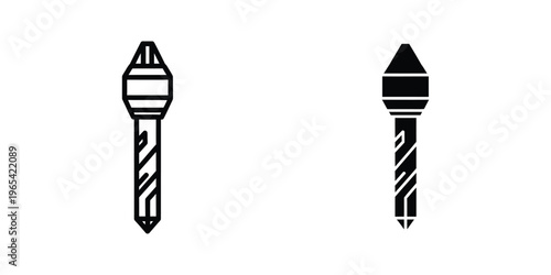 Comparison of two different types of drill bits used in various construction tasks