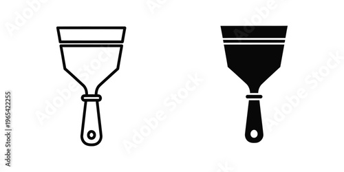 Comparison of a traditional trowel and a modernized black trowel design