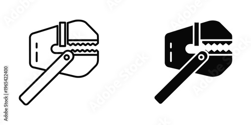 Two contrasting styles of pliers designed for gripping and cutting materials