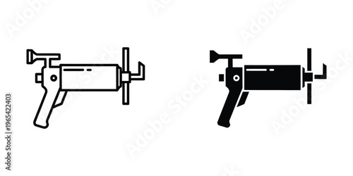 Comparison of two different types of firearm stocks and barrels configurations