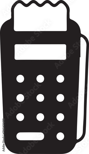 Credit card payment terminal icon