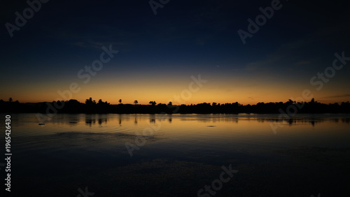 Nile River Twilight Landscape (Egypt)
