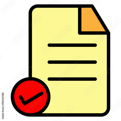 Approved Vector Filled Icon Design