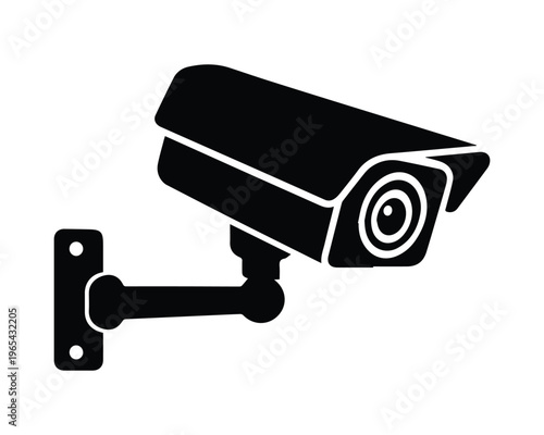 CCTV Camera Icon Detailed Security Surveillance Camera Vector Symbol