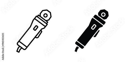 Pair of shock absorbers depicted in a simplified black and white illustration.
