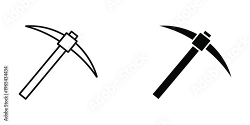 Comparison of a traditional miner's pick and a modernized mining tool design