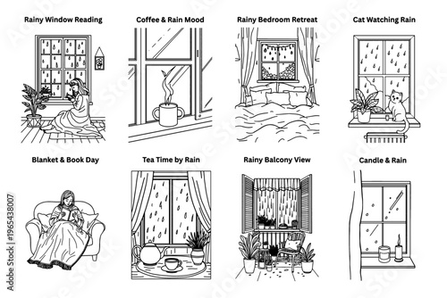 Cozy & Comfort Life Coloring Page VOL 01