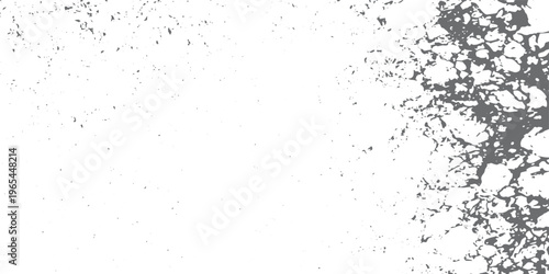 Grey abstract texture with scattered particles and organic shapes
